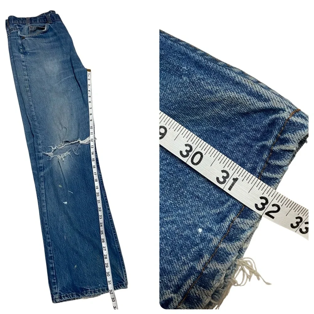 Vintage Orange Tab Levi’s 517 Jeans Men’s Size 38W Blue Jeans